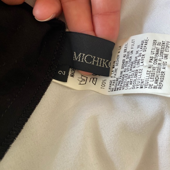 MICHIKO by Y’s Strapless Peplum Black Top – Size 2 - Picture 4 of 5